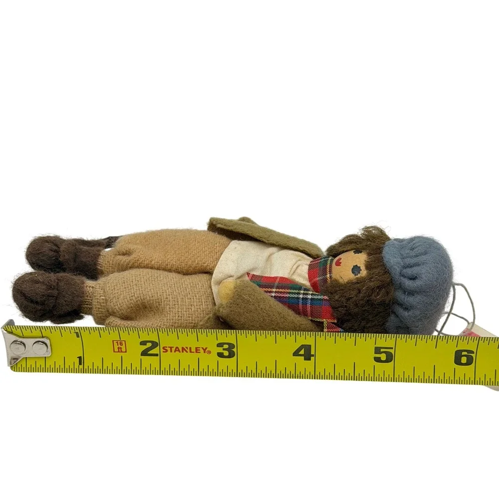 Vtg Helpers Homes and Workshop San Francisco Handmade Hiker Doll Ornament Tag 6